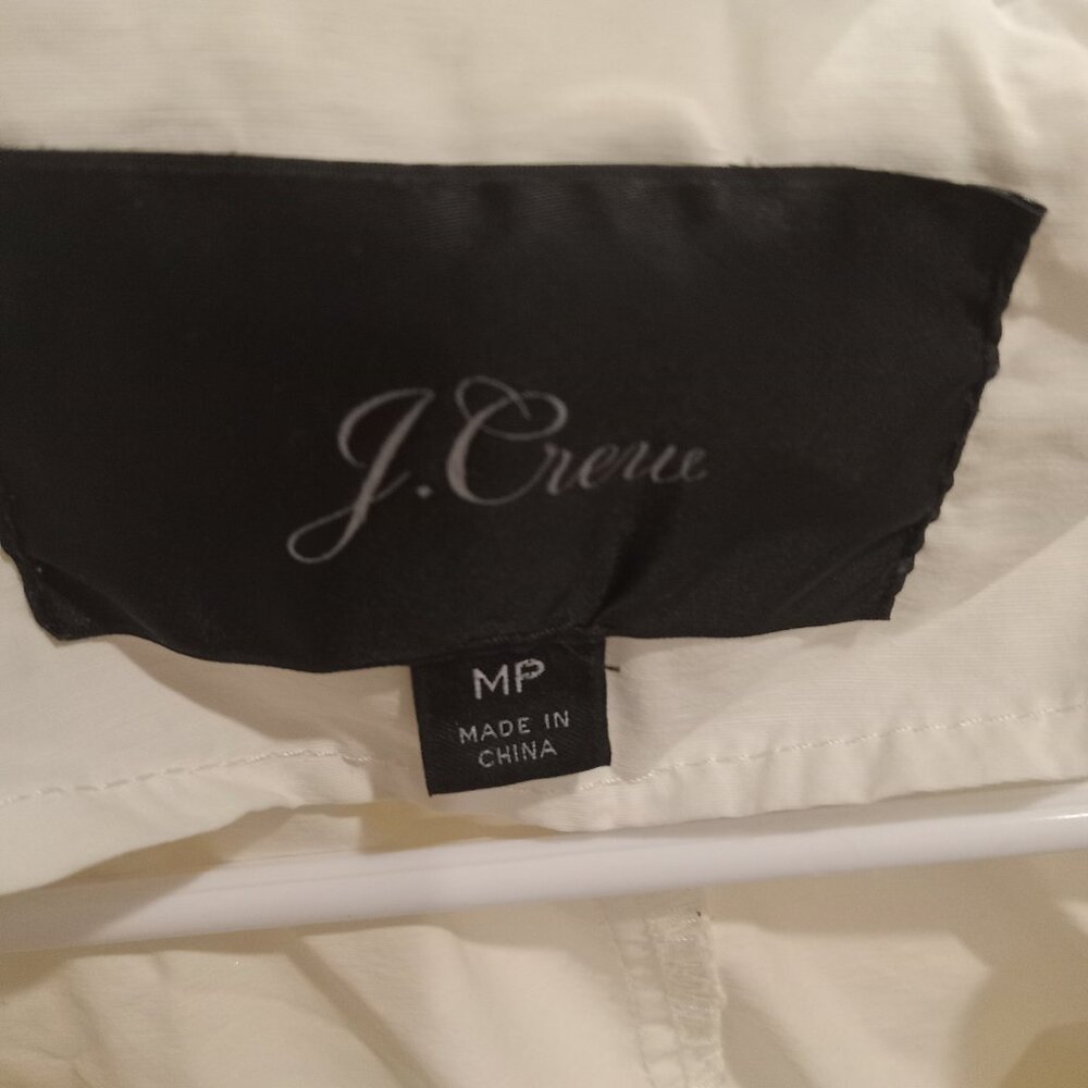 GREAT Cream J. Crew Perfect Rain Jacket Medium Petite - Picture 3 of 4